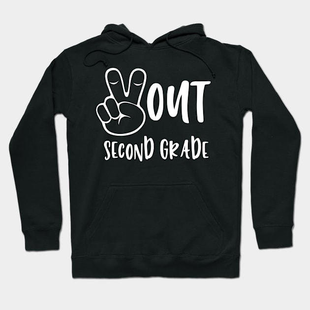 Peace Out Second Grade - Last Day of School 2nd Grade Hoodie by Hussein@Hussein